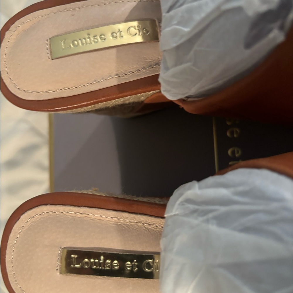 Louise et Cie Brown Leather Wedges - Picture 6 of 7